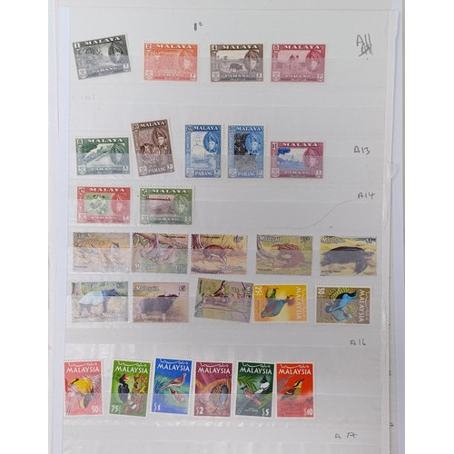 687 - A group of Malaya stamps, mint and used with mint sets