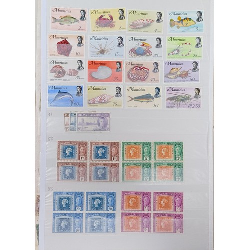 691 - A good selection of Mauritius mint and used stamps, including mint sets