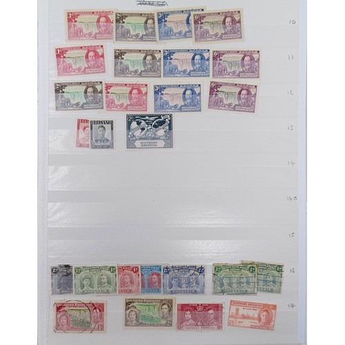 672 - A group of Northern and Southern Rhodesia stamps, mint and used, including sets