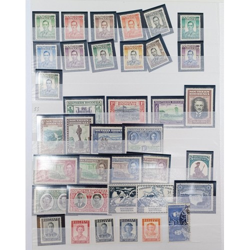 672 - A group of Northern and Southern Rhodesia stamps, mint and used, including sets