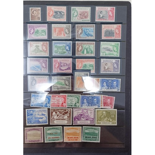 631 - A group of Dominica stamps, including sets, many unmounted