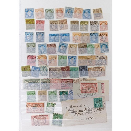 638 - A large group of France stamps, including early used, high cat. value