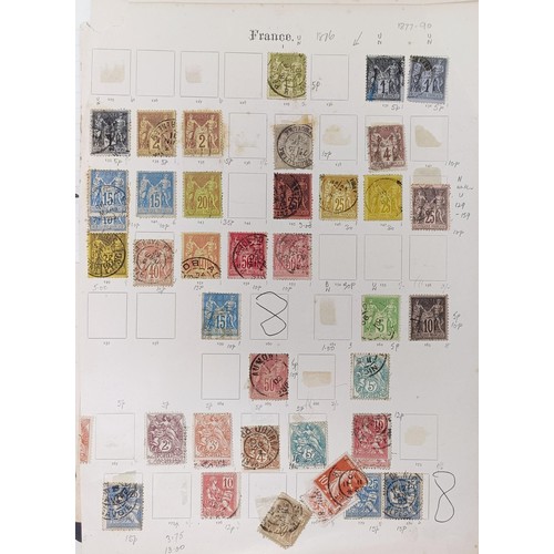 638 - A large group of France stamps, including early used, high cat. value