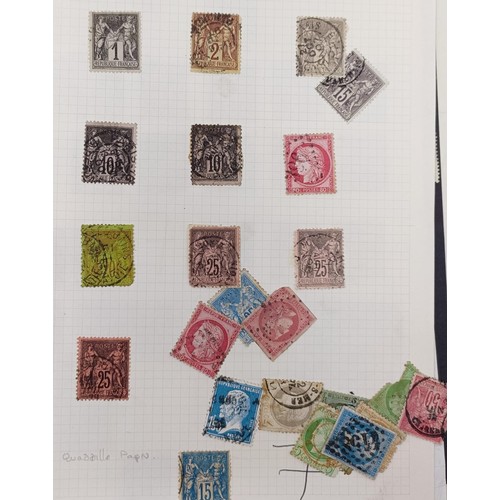 638 - A large group of France stamps, including early used, high cat. value