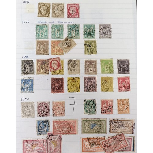 638 - A large group of France stamps, including early used, high cat. value