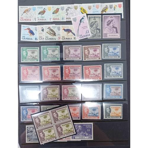 640 - A group of Gambia stamps, mint and used