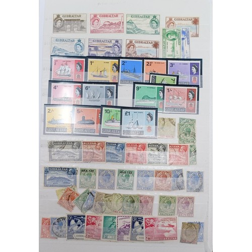 639 - A group of Gibraltar stamps, mint and used, including sets