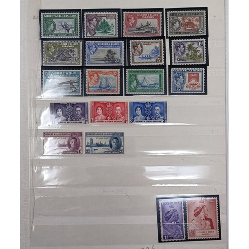 643 - A group of Gilbert & Ellis Island and Pitcairn Island stamps, mint and used including sets