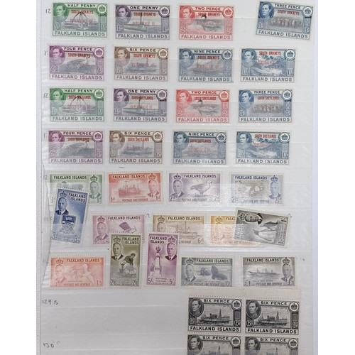 644 - A group of Falkland Island stamps, mint and used including sets and blocks