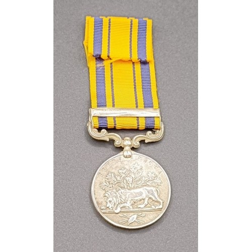 590 - A South Africa medal, later/re-named to John Beggs, with an 1877-8-9 clasp, with copy documentation