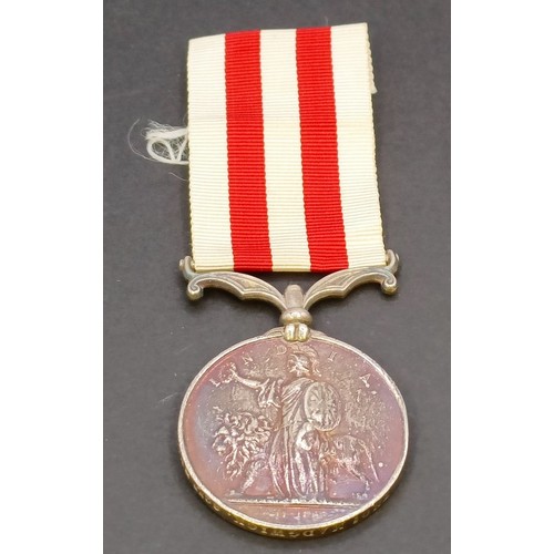 573 - An Indian Mutiny medal, awarded to Thos M Madgwick 82nd Regiment, with copy documentation