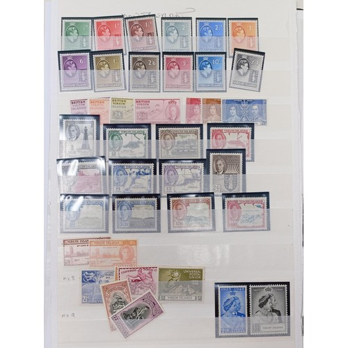 658 - A group of Virgin Island stamps, a mint selection, including George VI