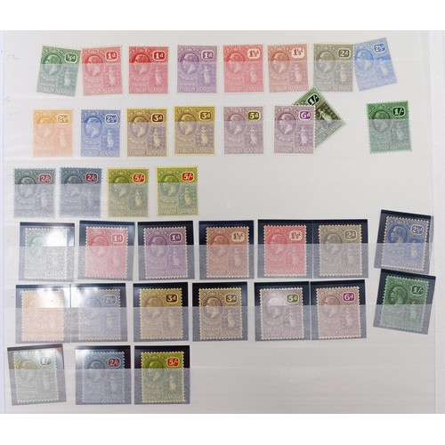 658 - A group of Virgin Island stamps, a mint selection, including George VI