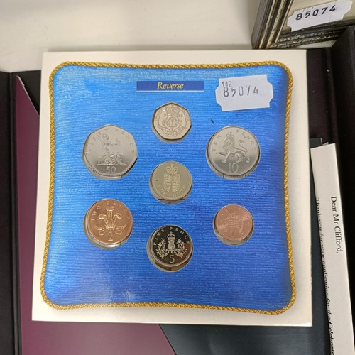 354 - Assorted modern commemorative and other coins, some in cases (box)...