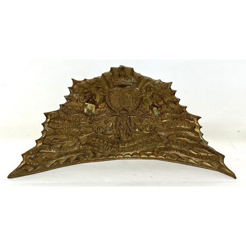 480 - A Royal Lancers helmet plate badge Provenance: A Collection of Military Badges from a West Country C... 