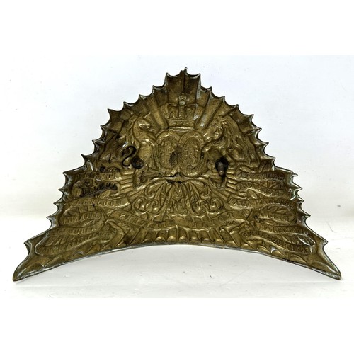 482 - A Victorian Royal Lancers helmet plate Provenance: A Collection of Military Badges from a West Count... 