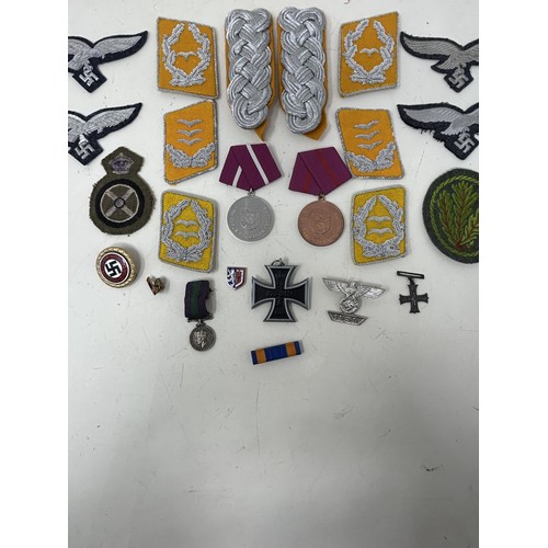 534 - Assorted replica German insignia, and other items Provenance: On Instructions of the Family: Medals ... 