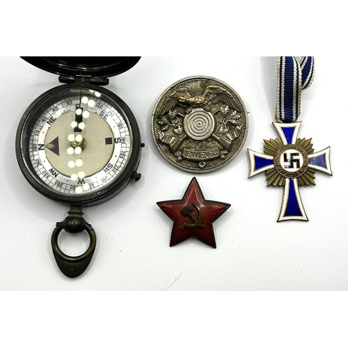 567 - A German Mother's Cross, and other items