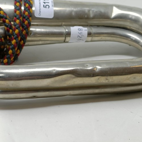 511 - A Somerset Light Infantry silvered bugle