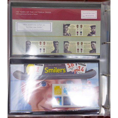 626 - Assorted Royal Mail presentation packs, in four albums