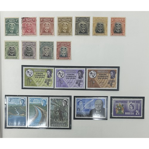 728 - Rhodesias and Nyasaland- Fine unused collection with complete sets throughout incl. Rhodesia Double ... 