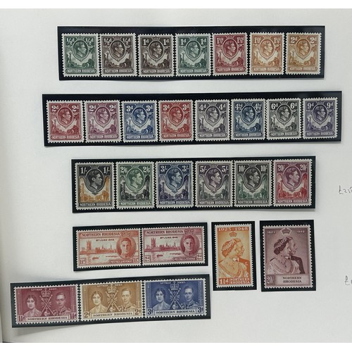 728 - Rhodesias and Nyasaland- Fine unused collection with complete sets throughout incl. Rhodesia Double ... 