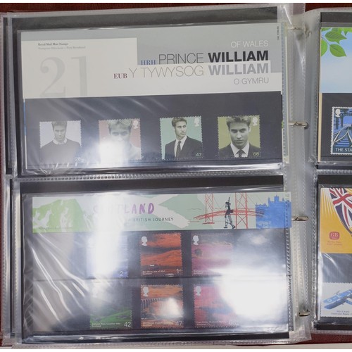 626 - Assorted Royal Mail presentation packs, in four albums