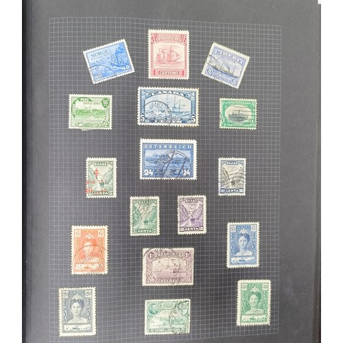 704 - Assorted world stamps, loose and in albums (box)