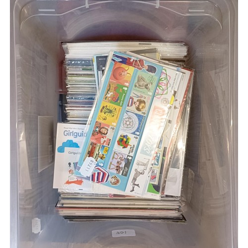 701 - Assorted Royal Mail presentation packs, a small group of first day covers and other items (2 boxes)