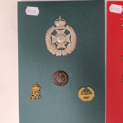 423 - A group of Indian Army badges, shoulder titles and items, including a South Waziristan Scouts badge ... 