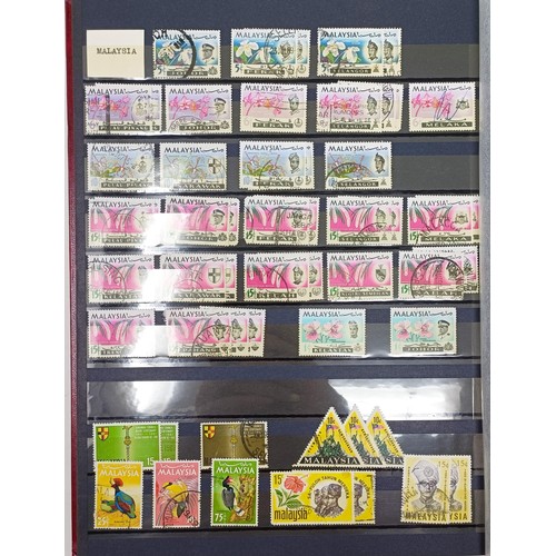 698 - A large group of assorted world stamps, in numerous albums (box)