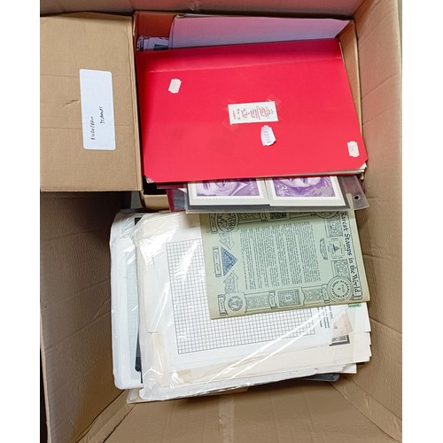 709 - A large group of assorted first day covers, stamps, postal history and other items (3 large boxes)