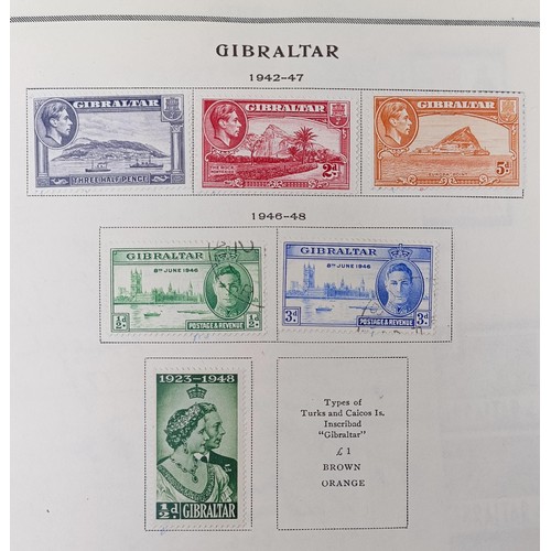 710 - Gibraltar- Extensive predominantly unused collection on album leaves with QV-QE2 with extensive QE2 ... 