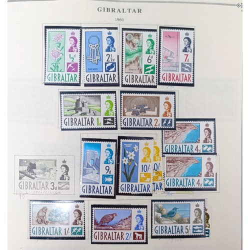 710 - Gibraltar- Extensive predominantly unused collection on album leaves with QV-QE2 with extensive QE2 ... 