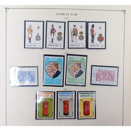 710 - Gibraltar- Extensive predominantly unused collection on album leaves with QV-QE2 with extensive QE2 ... 