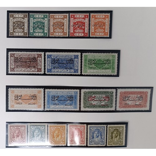 716 - Middle East- Extensive unused collection on a few hundred album leaves with Abu Dhabi 1966 set to 1d... 