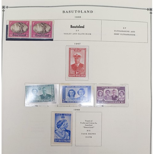 720 - British Commonwealth - Extensive unused collections on album leaves with Ascension, Basutoland, Barb... 