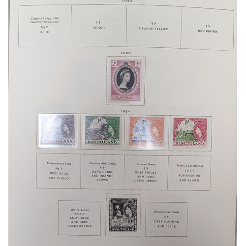 720 - British Commonwealth - Extensive unused collections on album leaves with Ascension, Basutoland, Barb... 