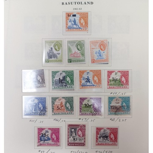 720 - British Commonwealth - Extensive unused collections on album leaves with Ascension, Basutoland, Barb... 