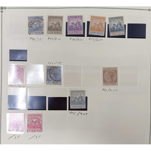 720 - British Commonwealth - Extensive unused collections on album leaves with Ascension, Basutoland, Barb... 