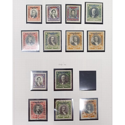 721 - Chile- 1854-1980s fine collection on album leaves with a good range of the early Columbus issues, se... 