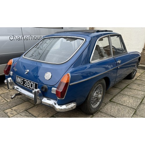 1050 - 1972 MG B GTFrom a deceased estateRegistration number NMG 380LChassis number GHD5290810GMOT and Tax ... 