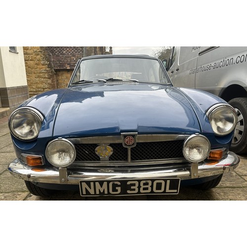 1050 - 1972 MG B GTFrom a deceased estateRegistration number NMG 380LChassis number GHD5290810GMOT and Tax ... 