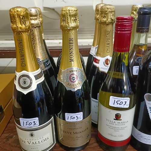 1503 - A quantity of champagne and other wines (30)