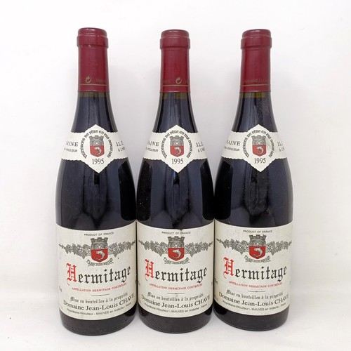 1506 - Three bottles of Hermitage, 1995, Domaine Jean-Louis Chave