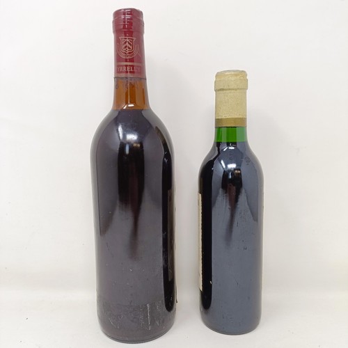 1514 - A half bottle of Pomerol, 1992 and bottle of Tyrrell's Hunter River, 1986 (2)