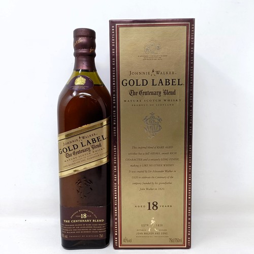 1516 - A bottle of Johnnie Walker Centenary Blend Gold Label whisky, 18 year old, with box