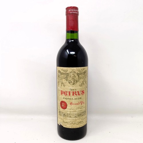 1547 - A bottle of Petrus, Pomerol, imported by Charles Lefranc Cellars