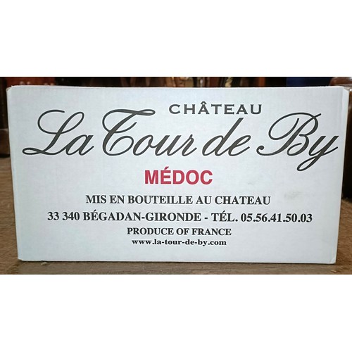 1562 - Six bottles of Chateau La Tour de By, 2017, in its cardboard box