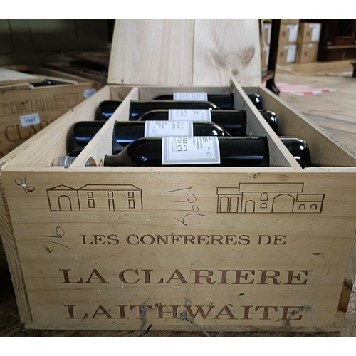 1566 - Eleven bottles of Chateau la Clariere Laithwaite, 1996 (11)